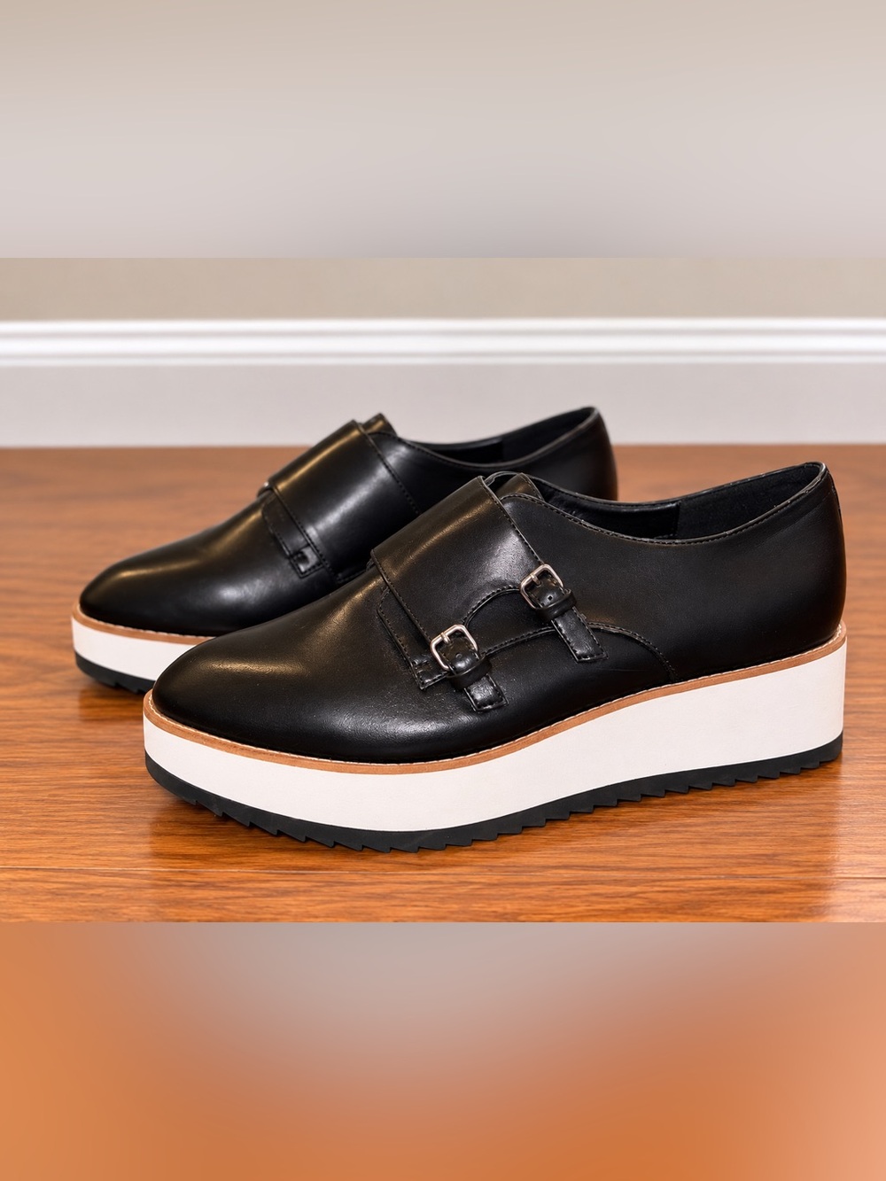 ALDO Platform Double Monk Strap Loafers - Black